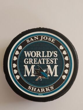 San Jose Sharks Mothers Day Hockey Puck. EUC.